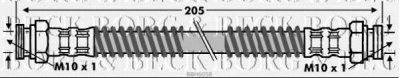 BORG & BECK bbh6058 -  Тормозной шланг